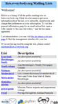Mobile Screenshot of lists.everybody.org